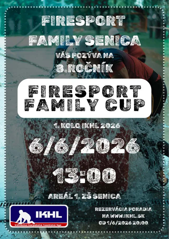 Hasičská súťaž Firesport Family CUP 2026 8. ročník - 1. kolo IKHL