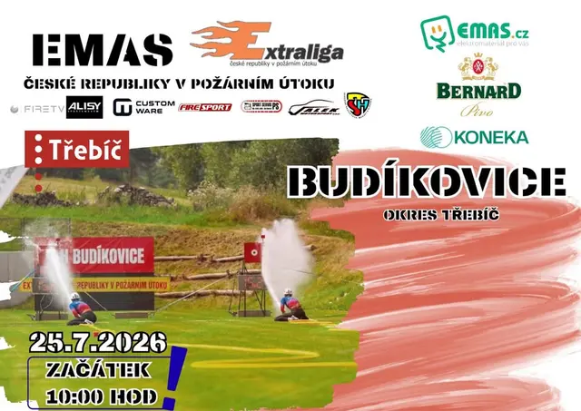 EMAS Extraliga ČR v PÚ Budíkovice 2026