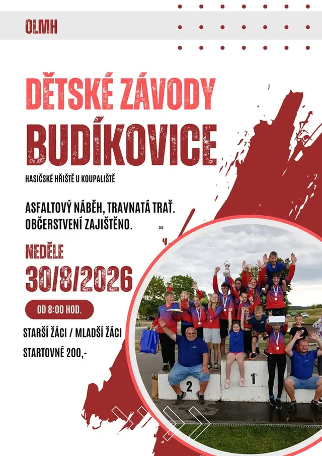 Hasičská soutěž v požárním utoku - OLMH Budíkovice 2026