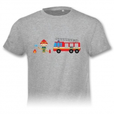 Auto a hasič – detské tričko